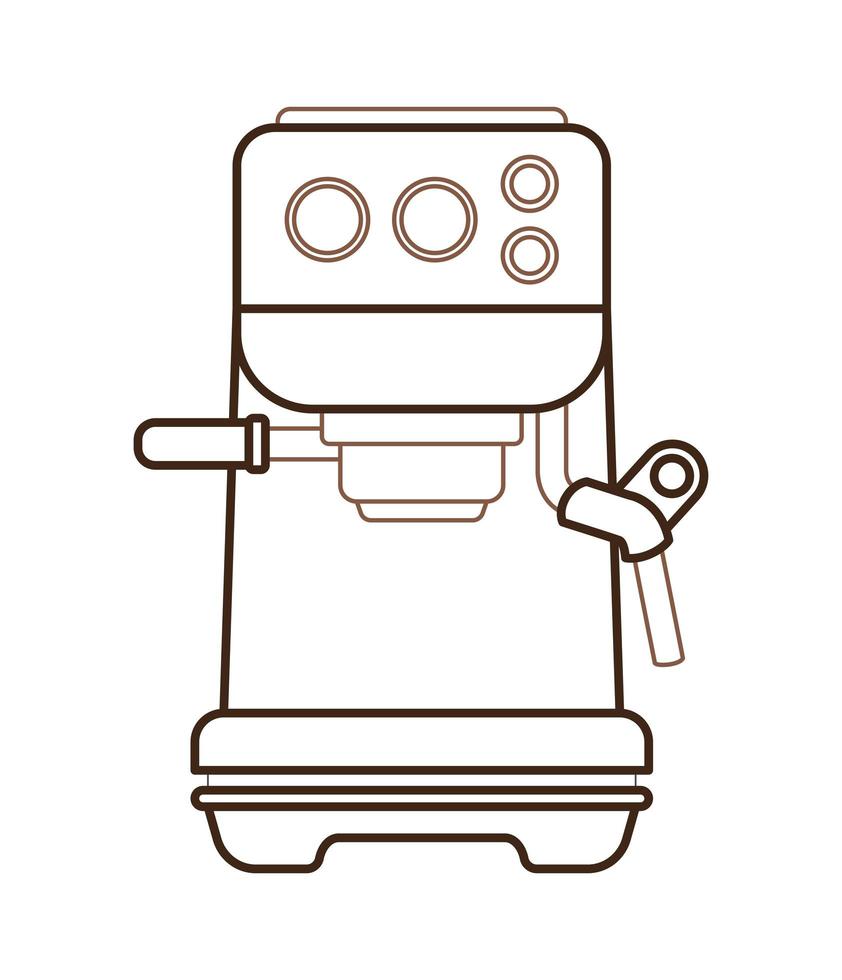 icono de la máquina de espresso vector