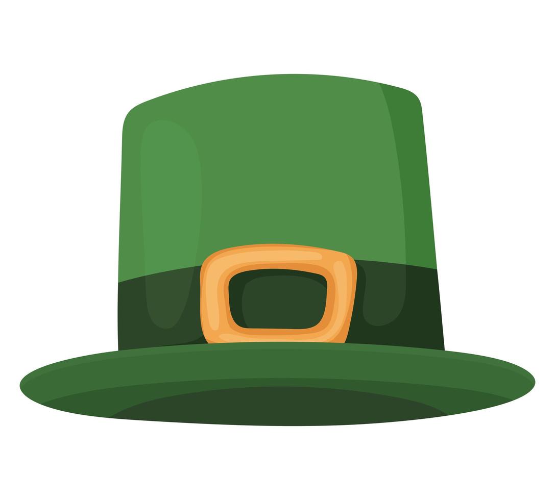 patricks day top hat vector