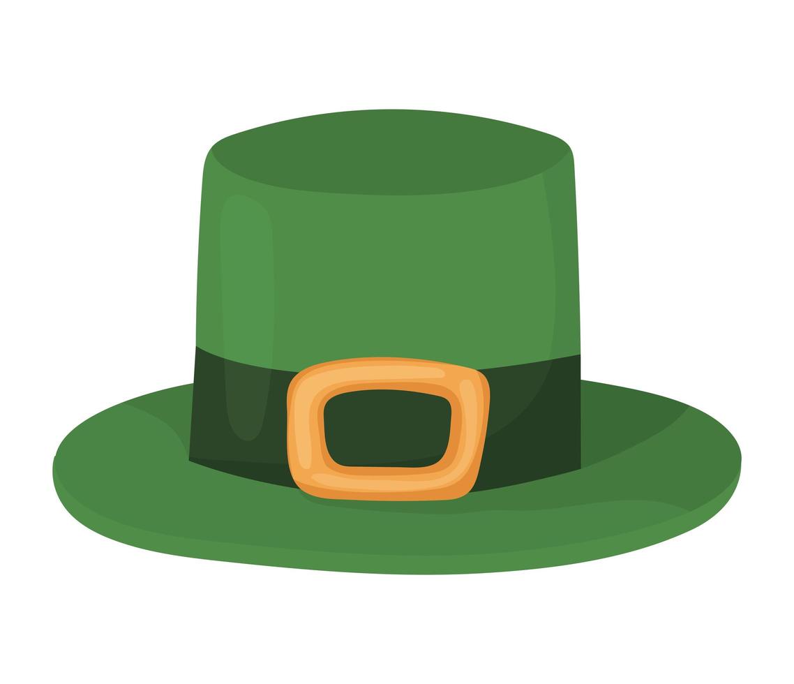 patricks day green hat vector