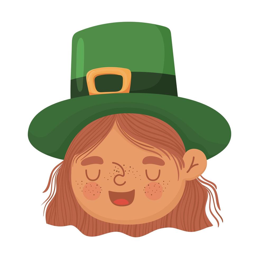 leprechaun woman design vector