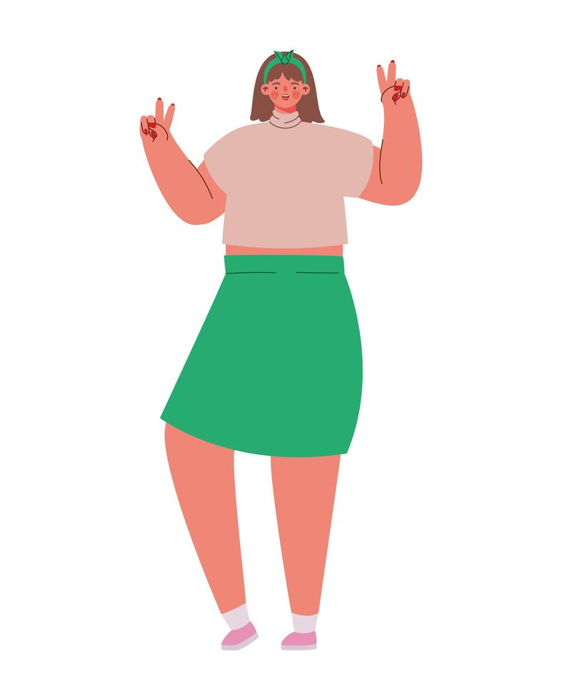 mujer bonita ilustracion vector