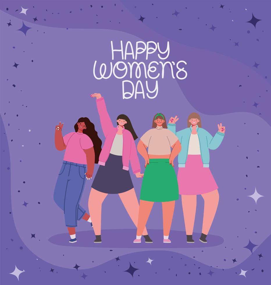 women day invitation vector