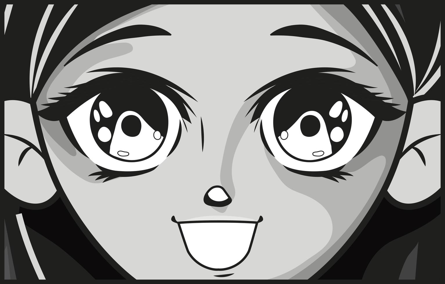 diseño de mujer manga feliz vector