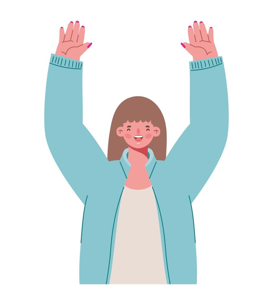 gorgeous woman design vector