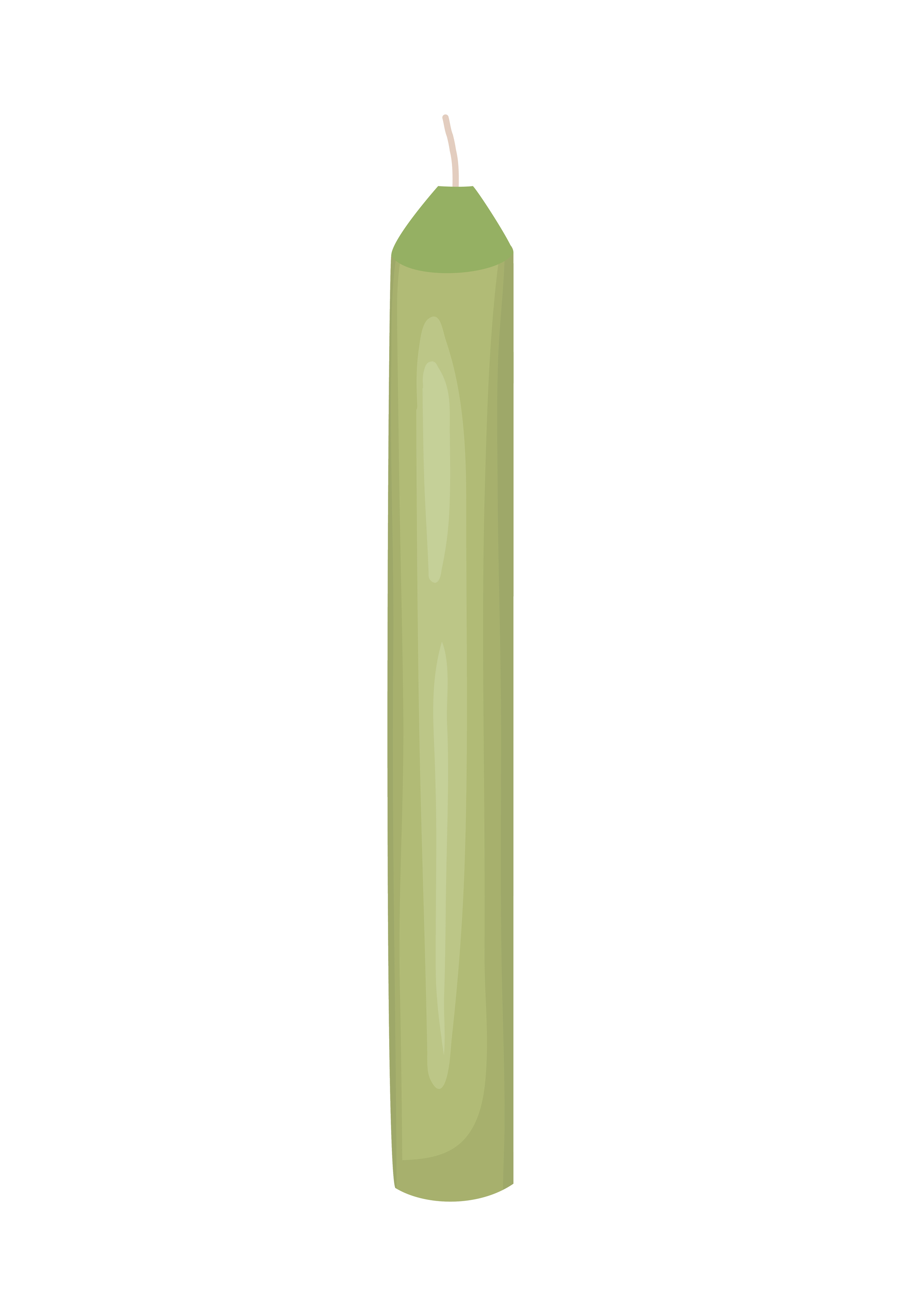 green candle design 6617506 Vector Art at Vecteezy
