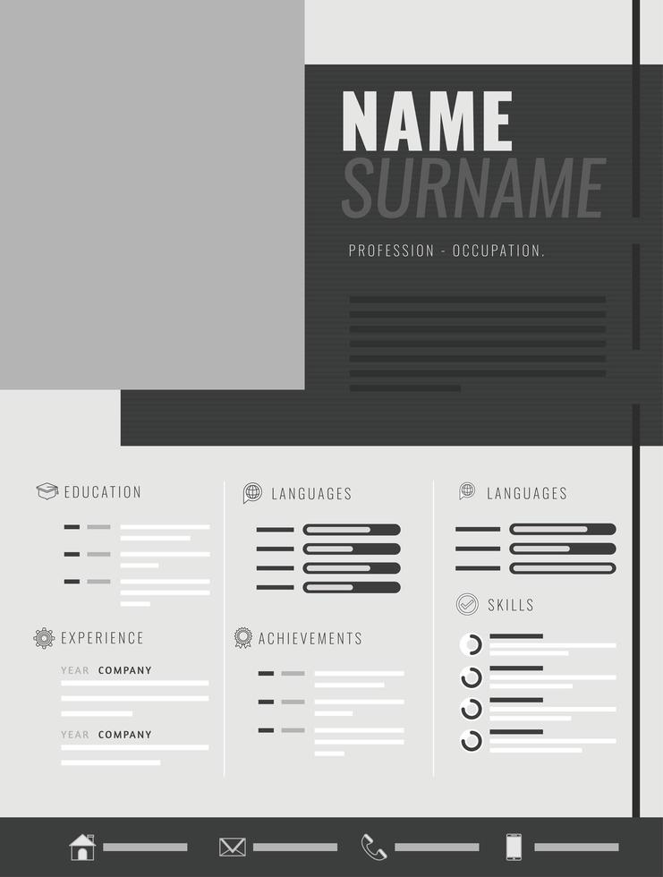 professional curriculum design vector