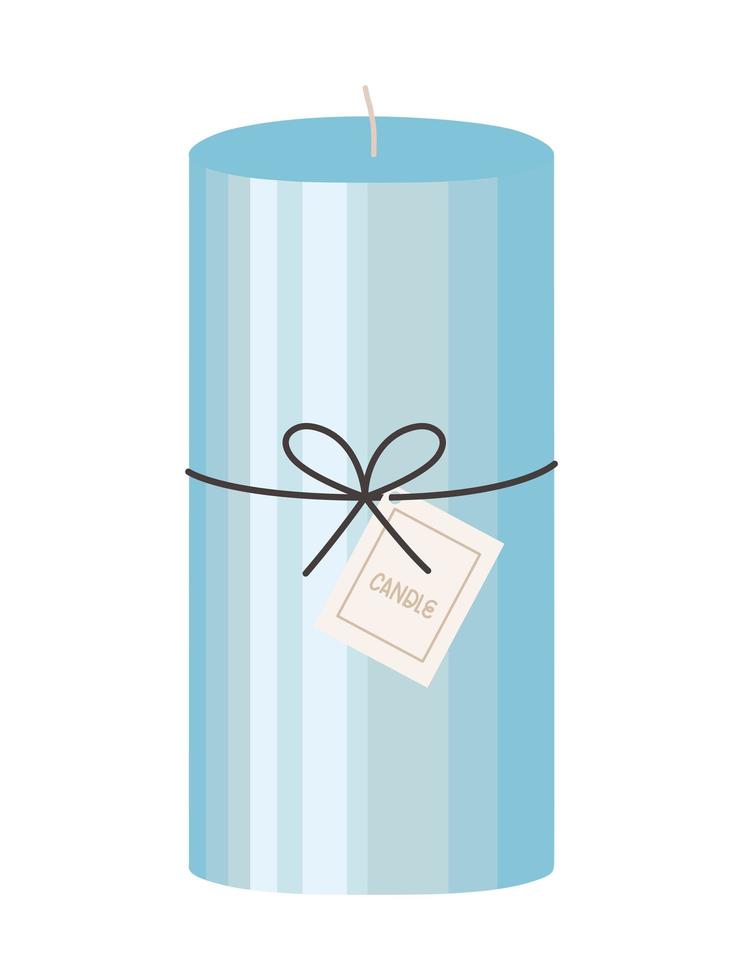 blue candle design vector