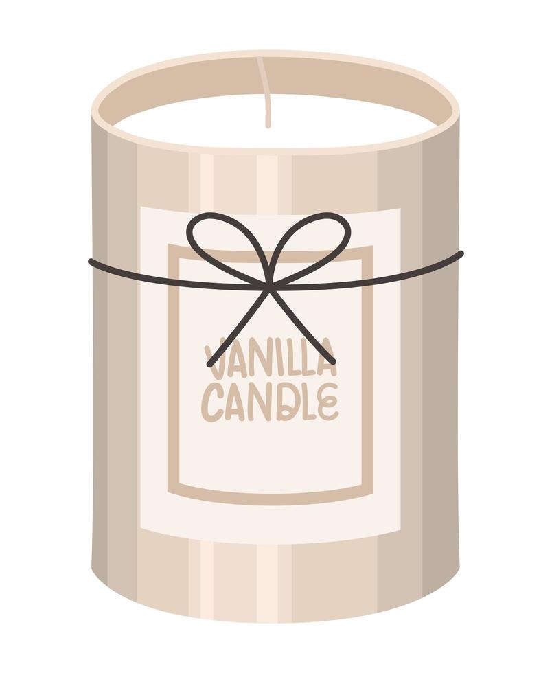 diseño de velas de vainilla vector