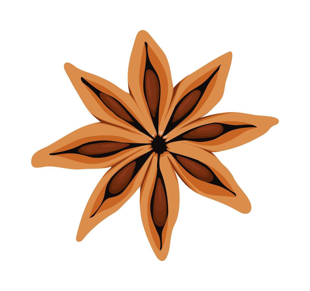 orange flower design vector