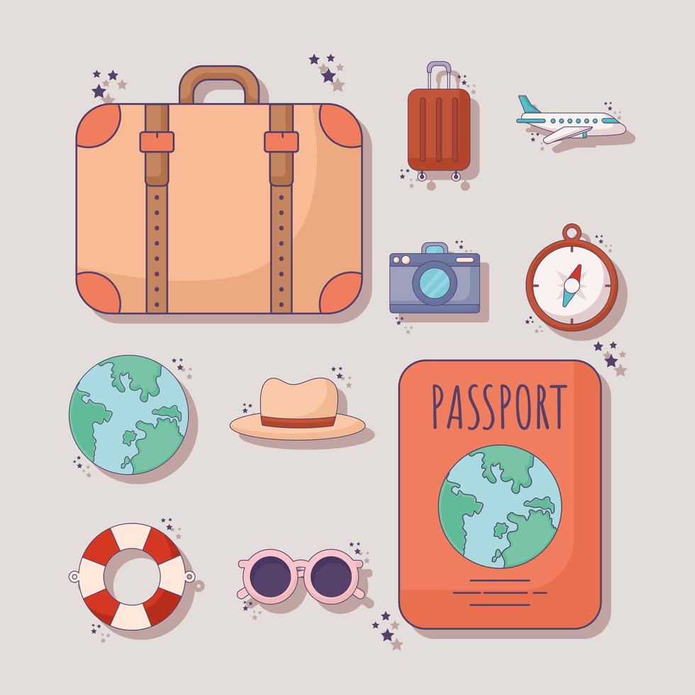 ten trips items vector