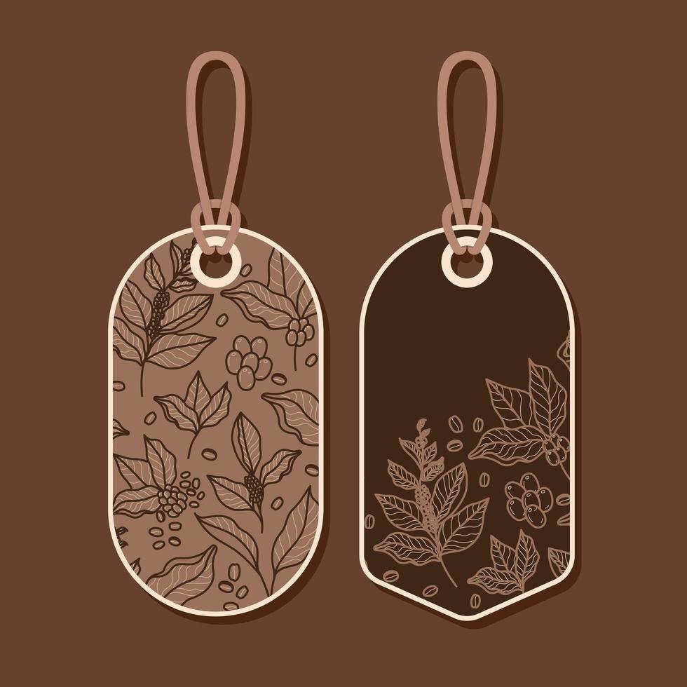 two coffee banners vector
