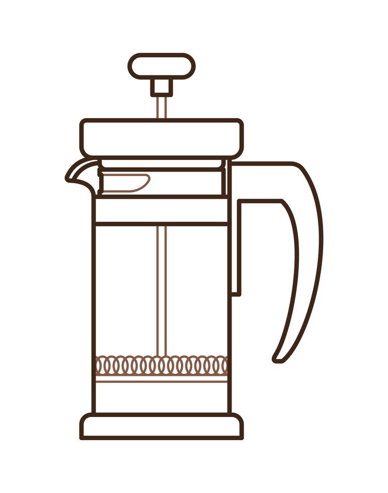 french press icon vector