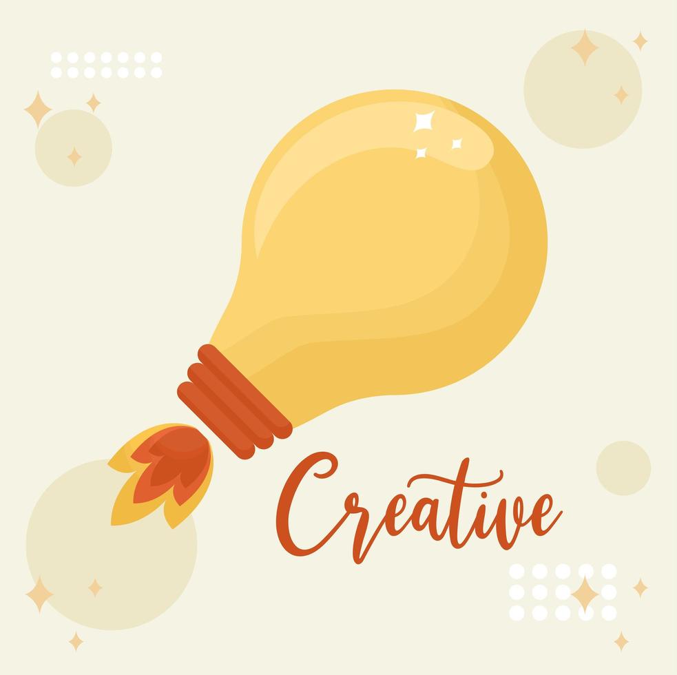 illustration of creative idea vector