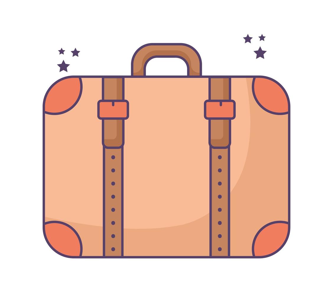 ilustración de maletín de viaje vector