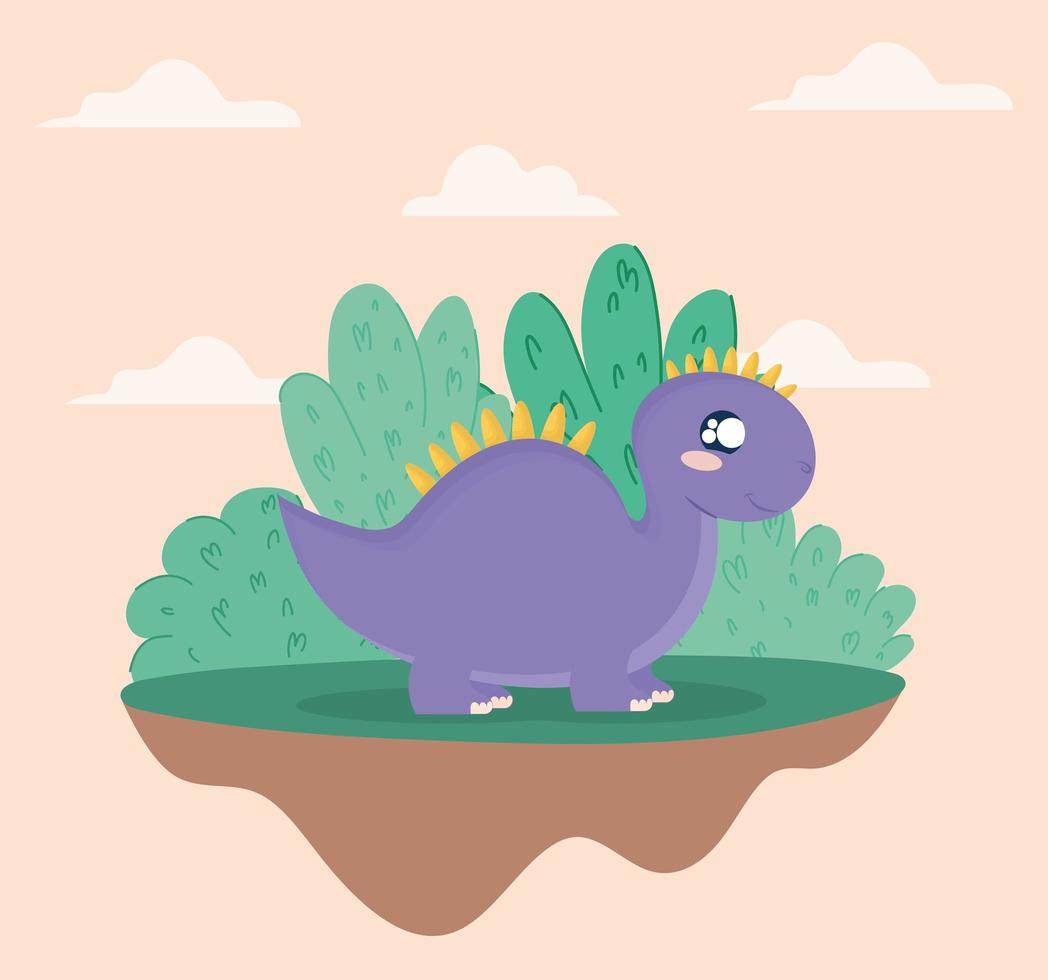 purple velociraptor card vector