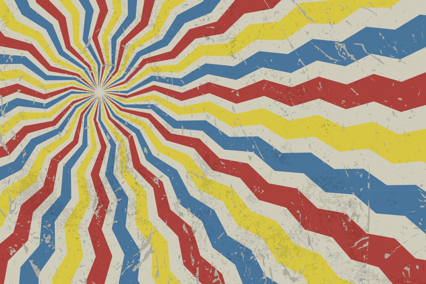 Fondo de estilo vintage colorido abstracto, rojo, amarillo y azul, patrón grunge. ilustración vectorial vector