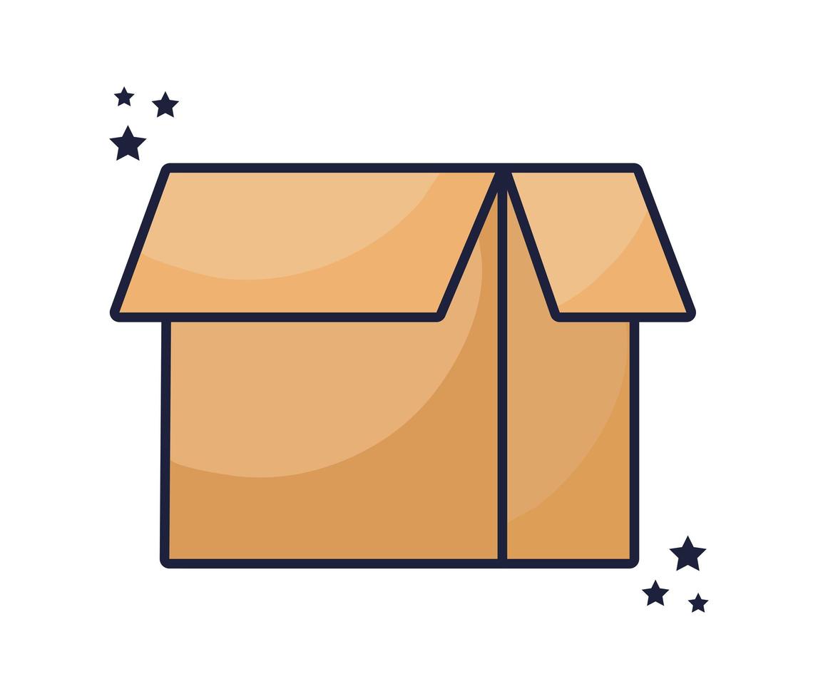 beige open box vector