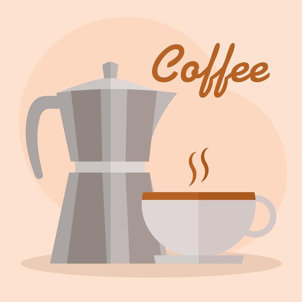 coffee items cartel vector