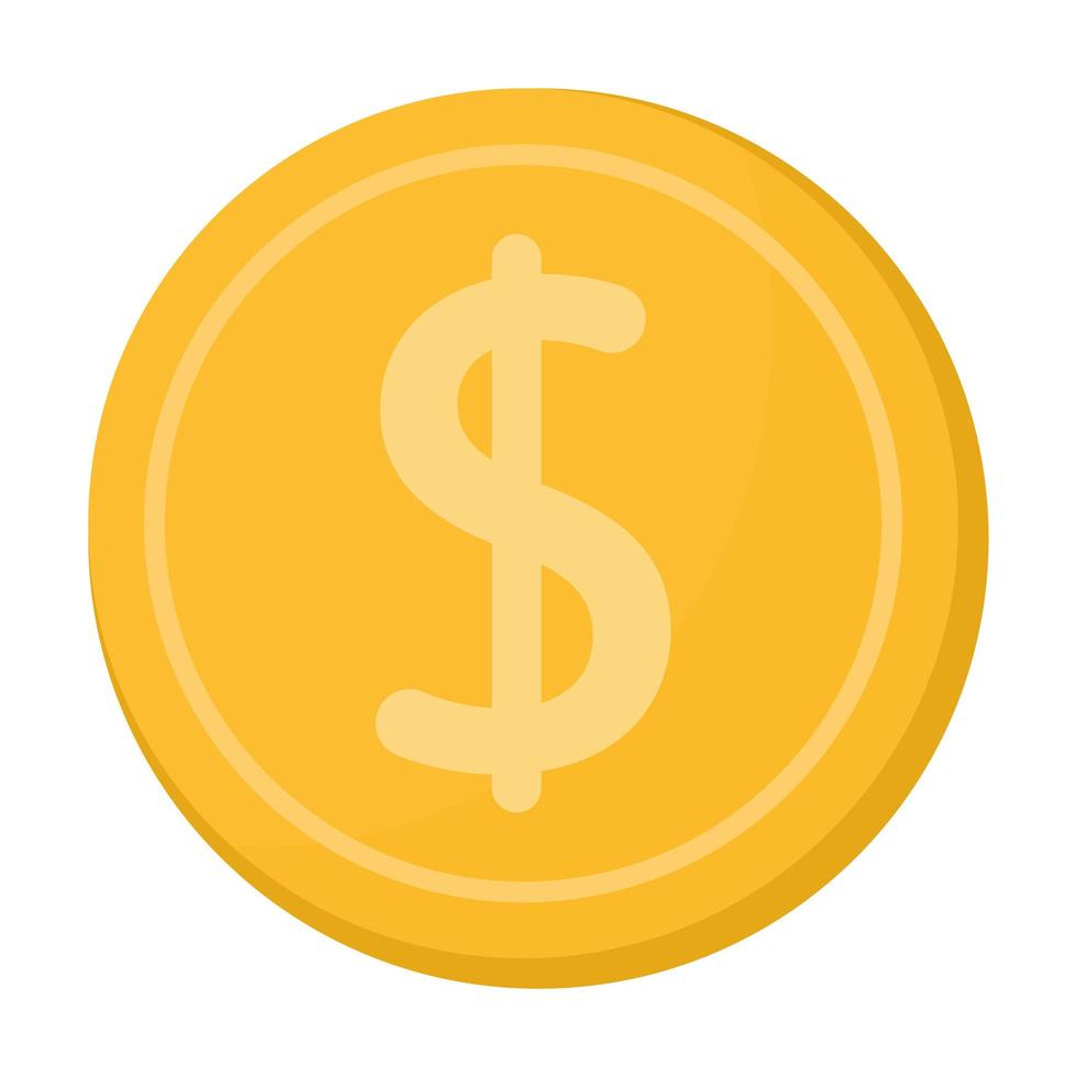 golden coin design vector