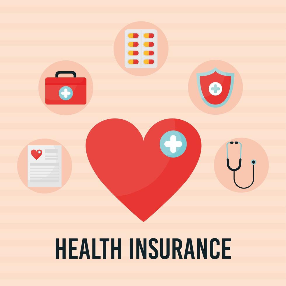 health insurance design vector