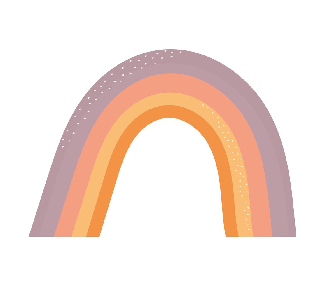 cute rainbow design vector