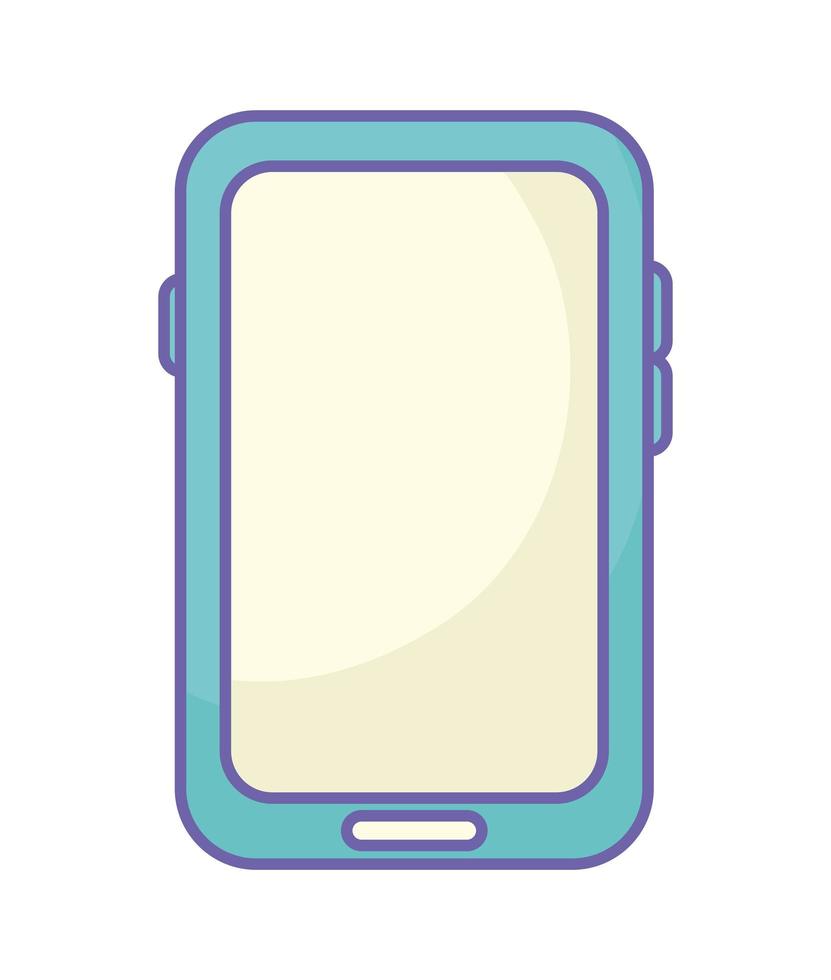 blue smartphone design vector