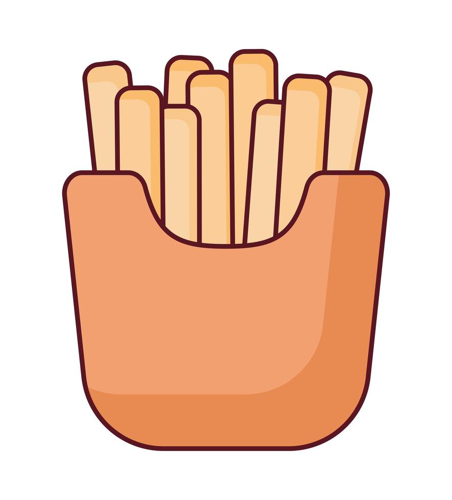 diseño de papas fritas vector