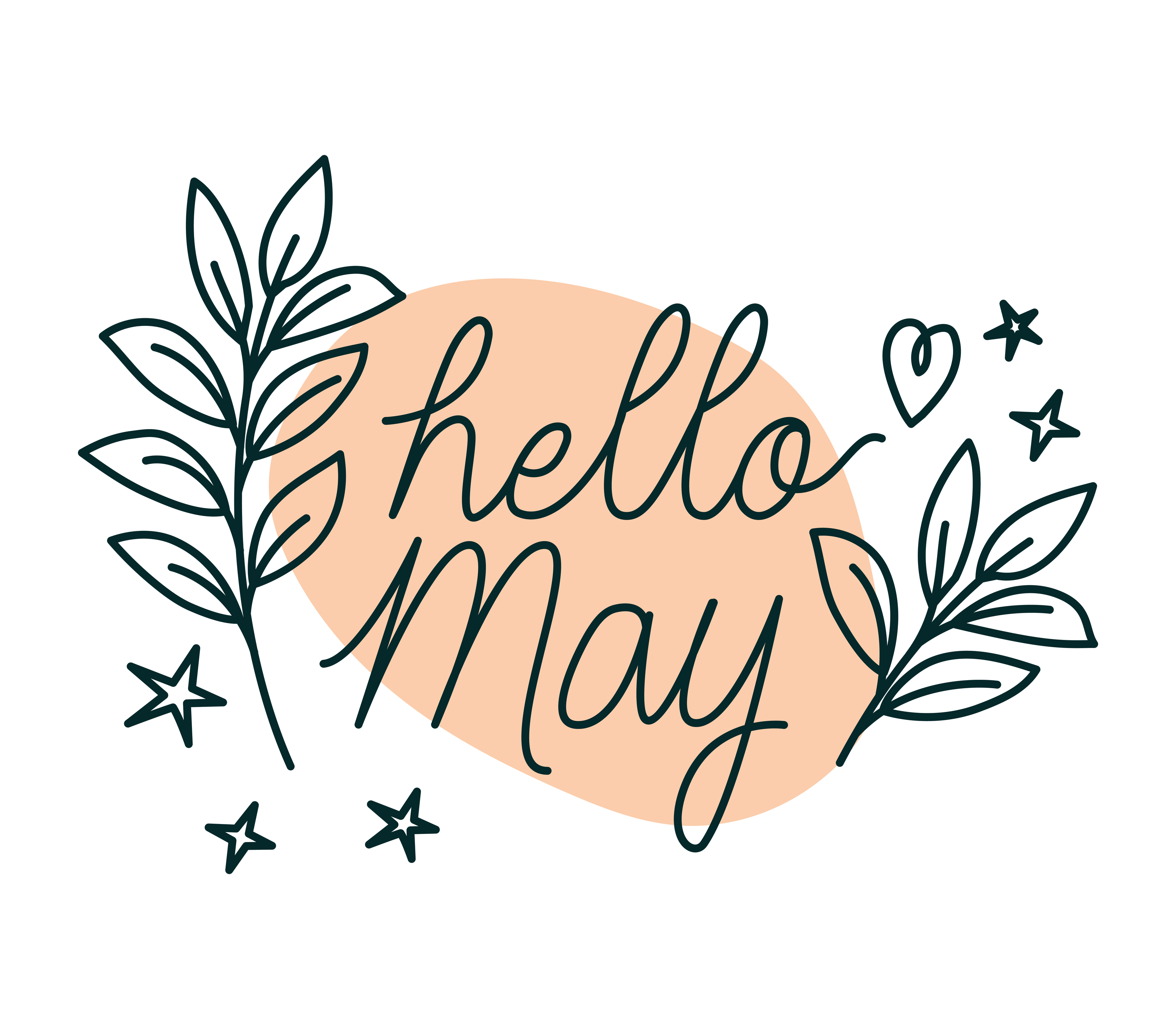 phrase of hello may 6618156 Vector Art at Vecteezy