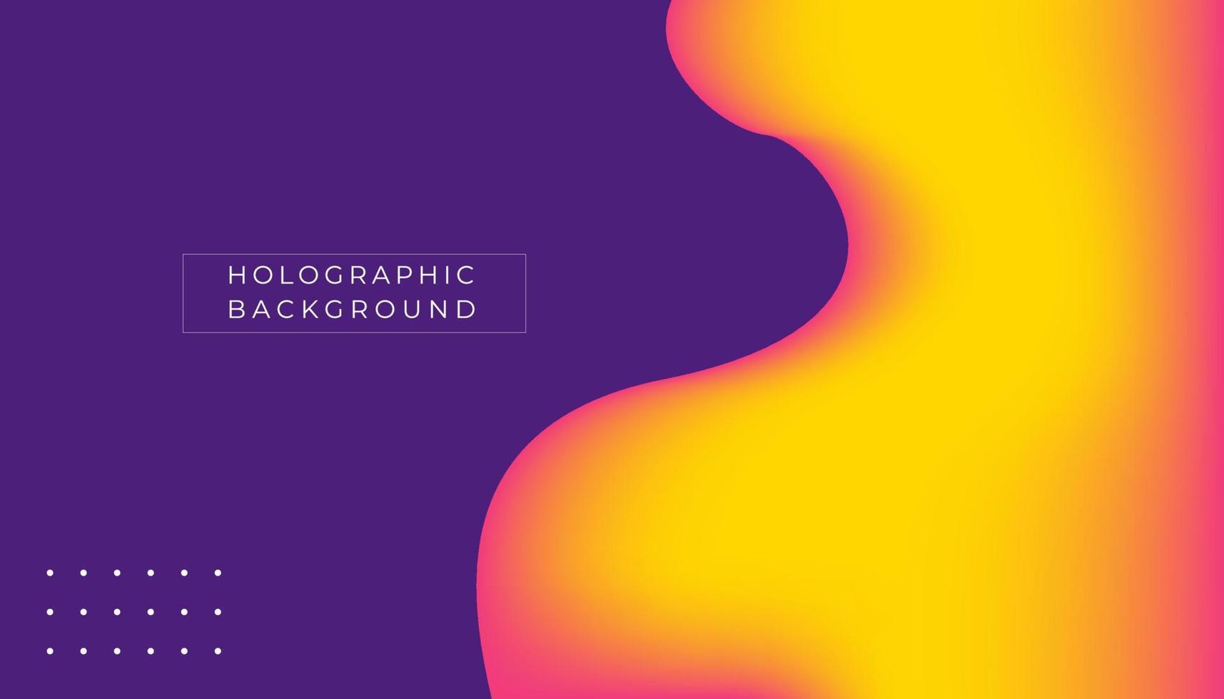 fluid holographic abstract background. dark purple, orange, red, and pink color. can be use for website or banner vector