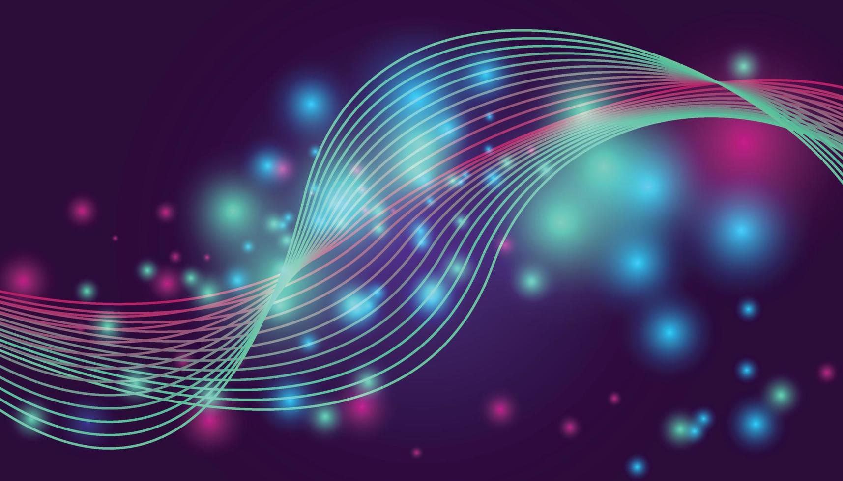 Vector wave pattern. 3D glowing abstract digital particles background. Future vector illustration. Technology background concept. Abstract background.