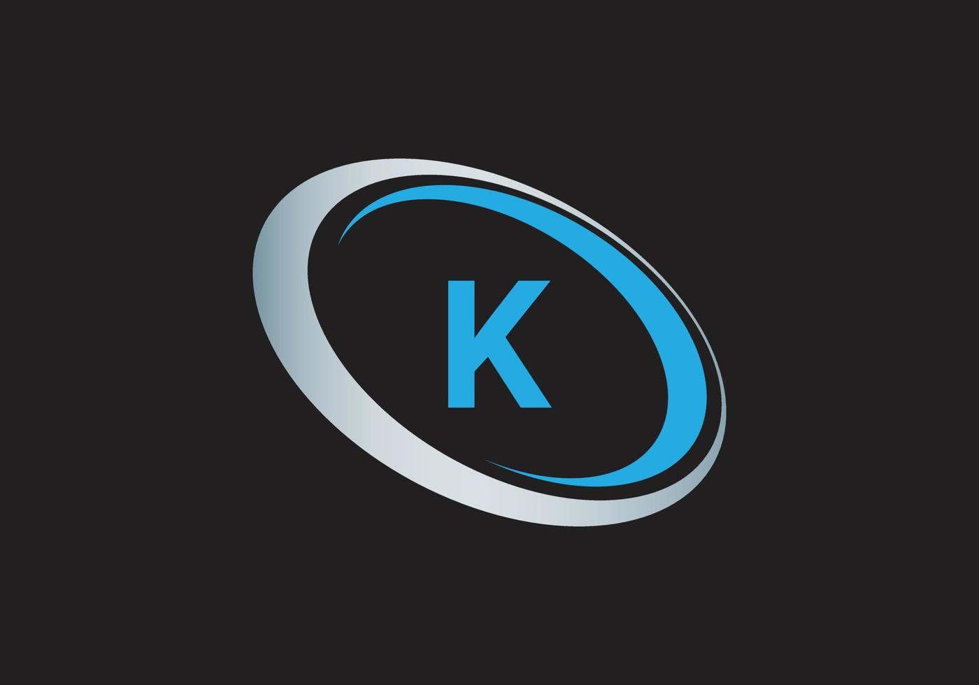 k logo carta diseño vector imagen