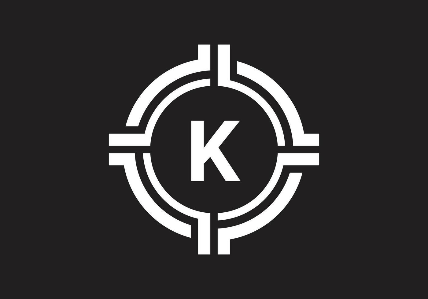 K logo letter design vector image