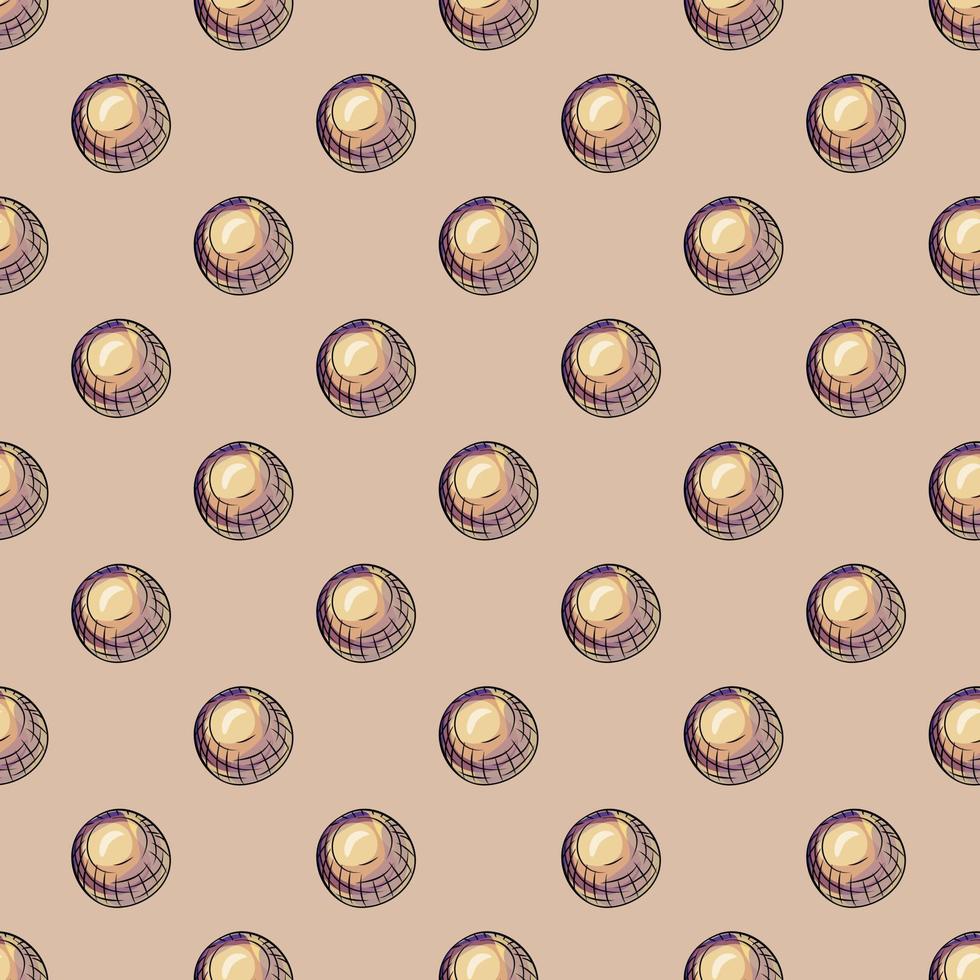 Glass balls seamless pattern. Decorative shapes background. vector