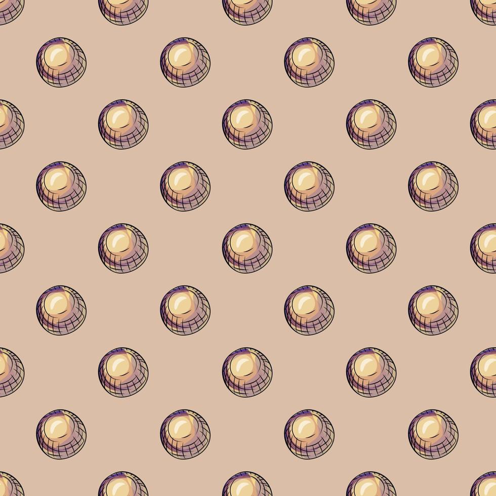 Glass balls seamless pattern. Decorative shapes background. vector