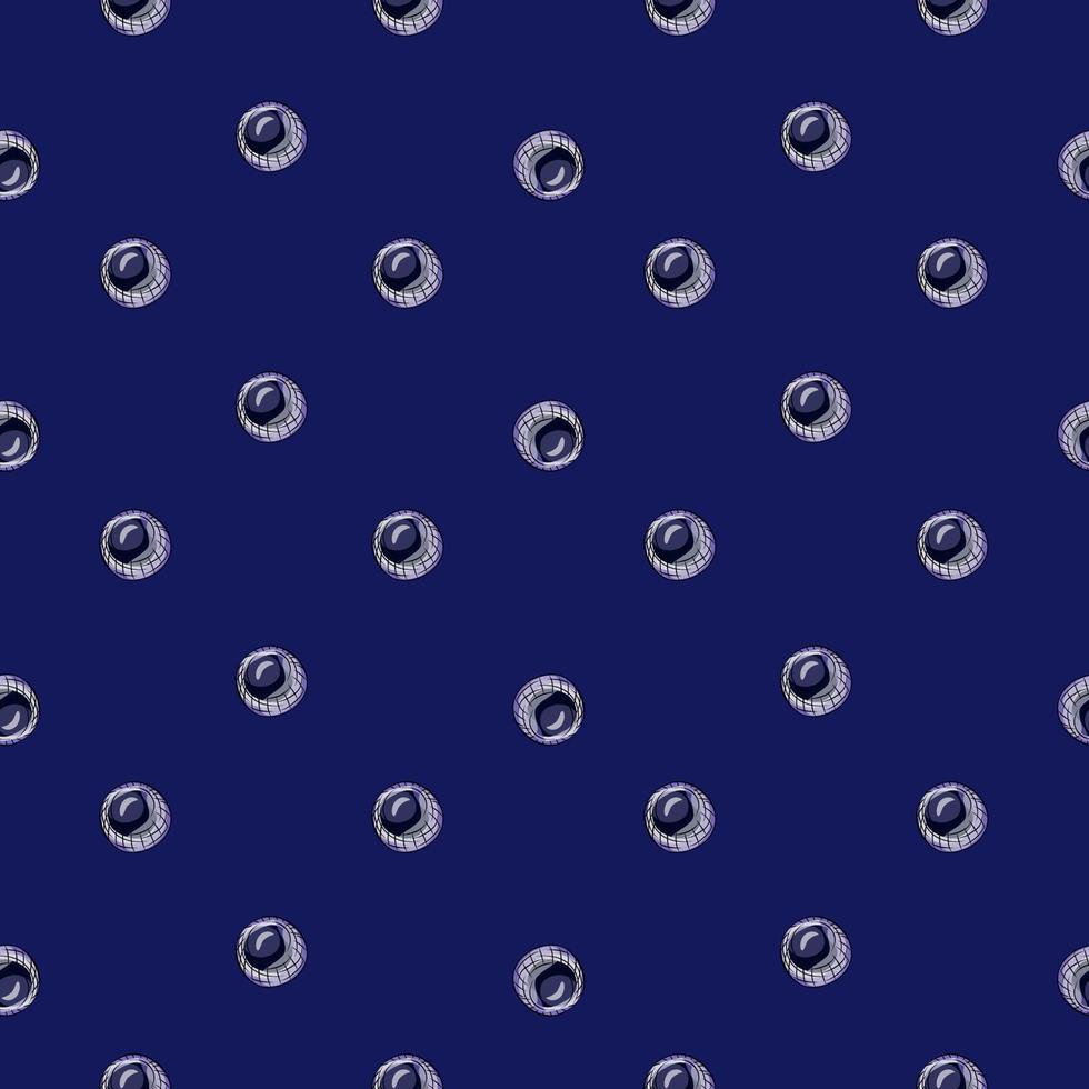 Glass balls seamless pattern. Decorative shapes background. vector