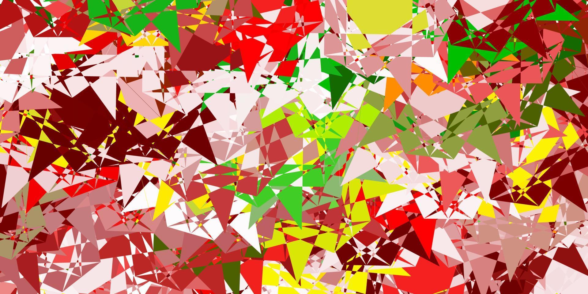 Light Green, Red vector texture with random triangles.