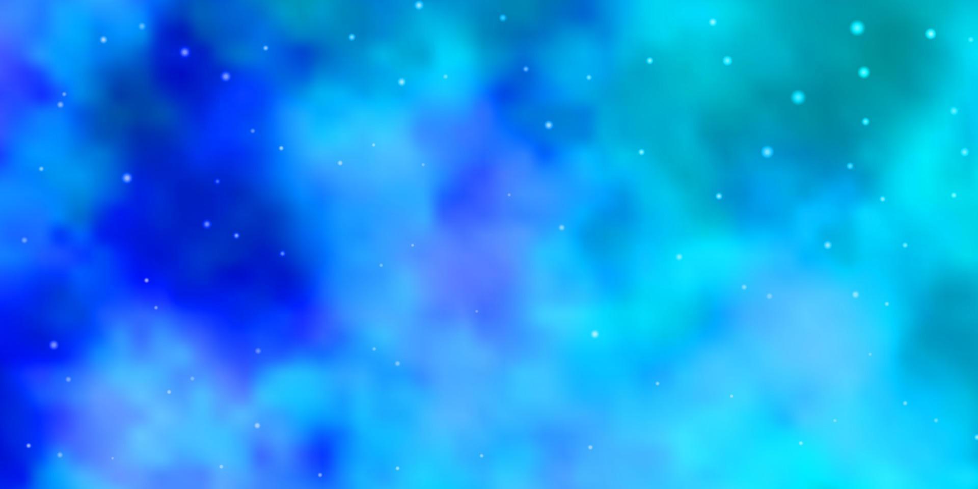 Fondo de vector azul claro con estrellas de colores.