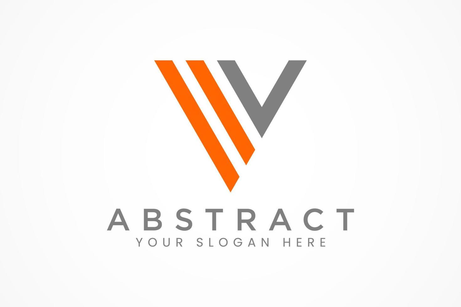 abstract military triangle logo vector