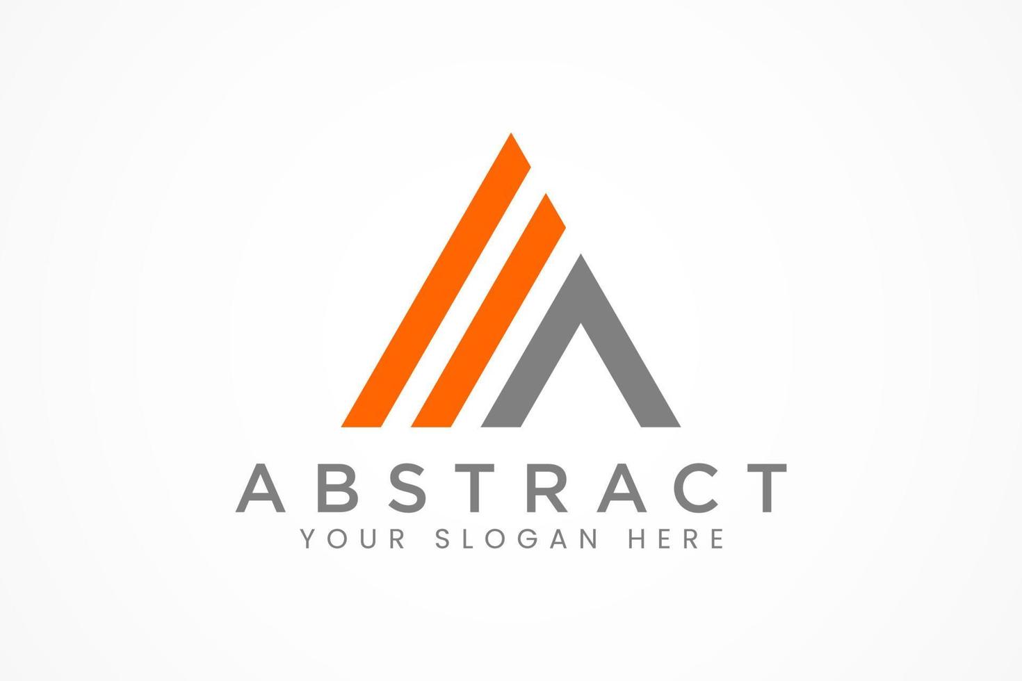abstract military triangle logo vector