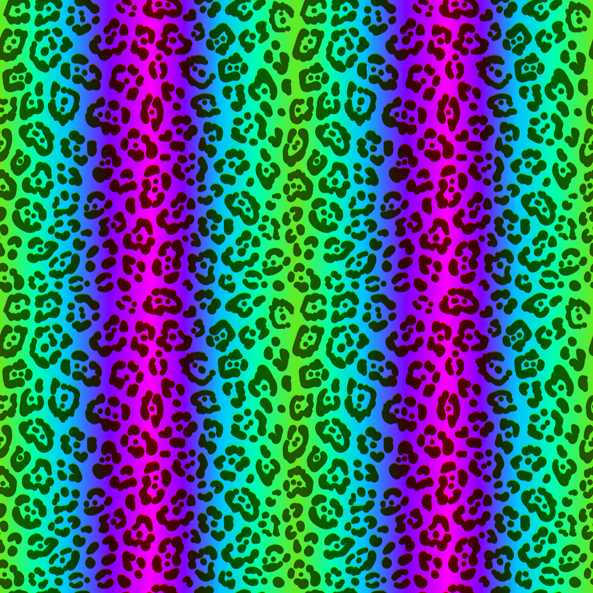 Neon leopard seamless pattern. Bright colored spotted background