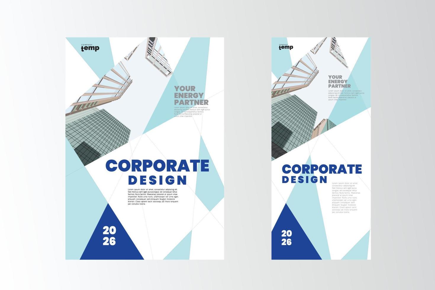Corporate poster Layout Design Template vector