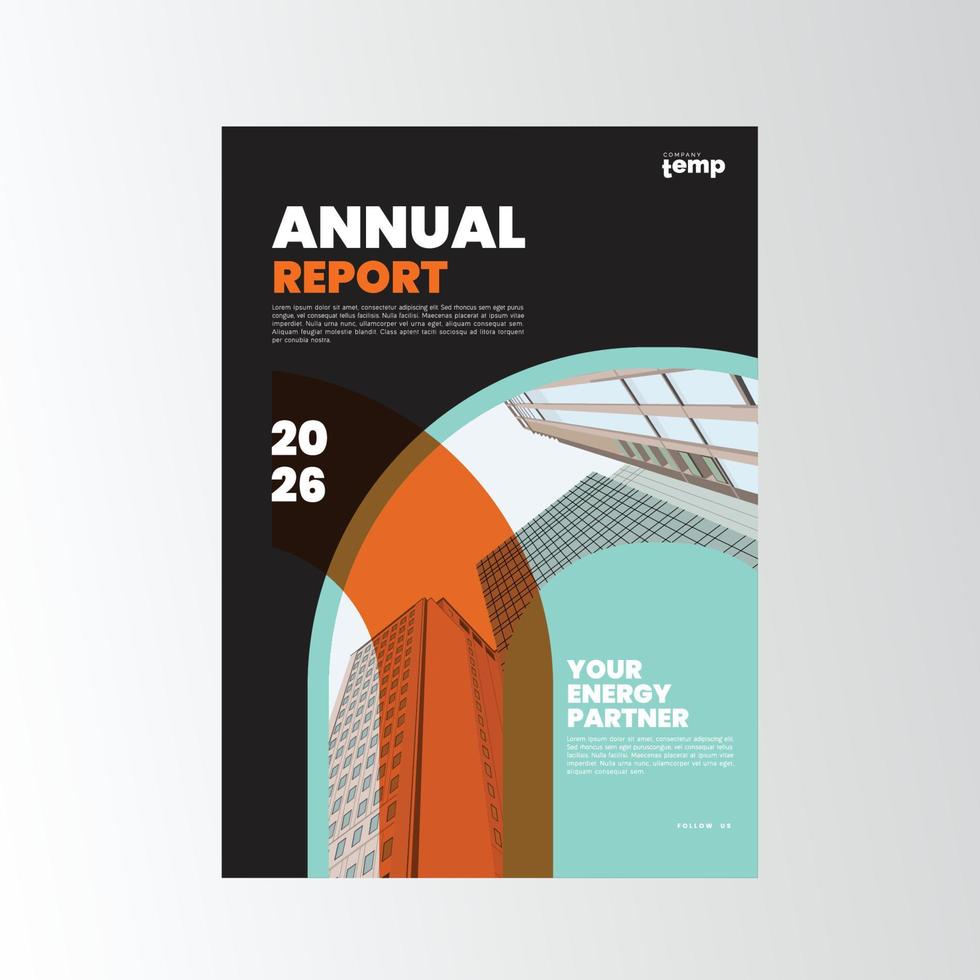 Annual Report Corporate, creative Design vector