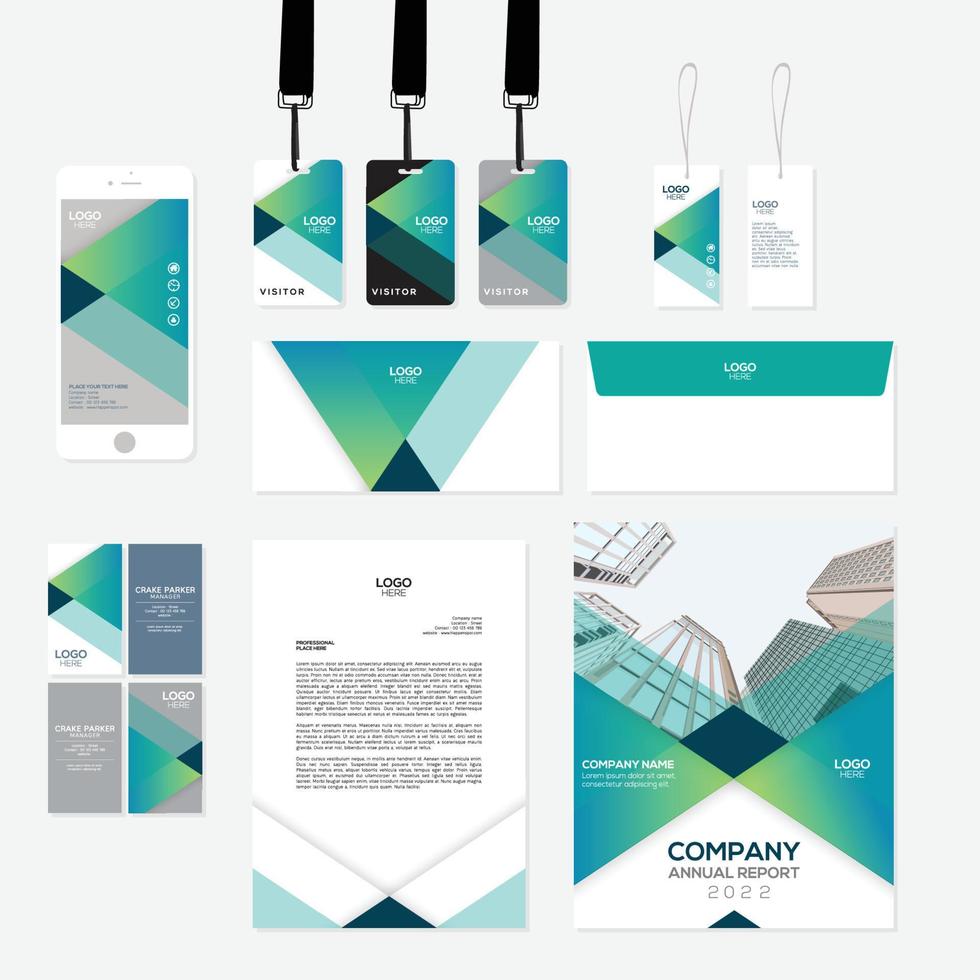 identidad corporativa, identidad de marca diseño creativo profesional vector