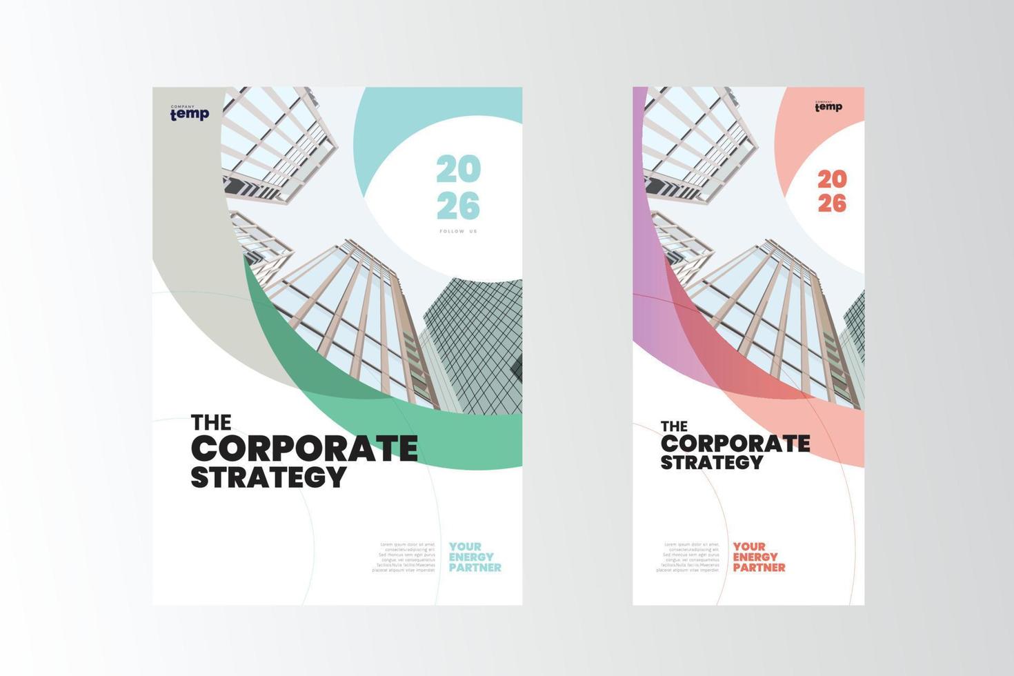 Corporate poster Layout Design Template vector