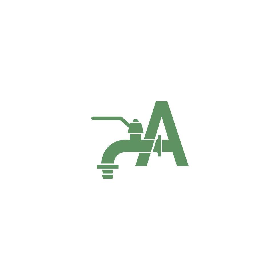 icono de grifo con letra a vector de diseño de logotipo