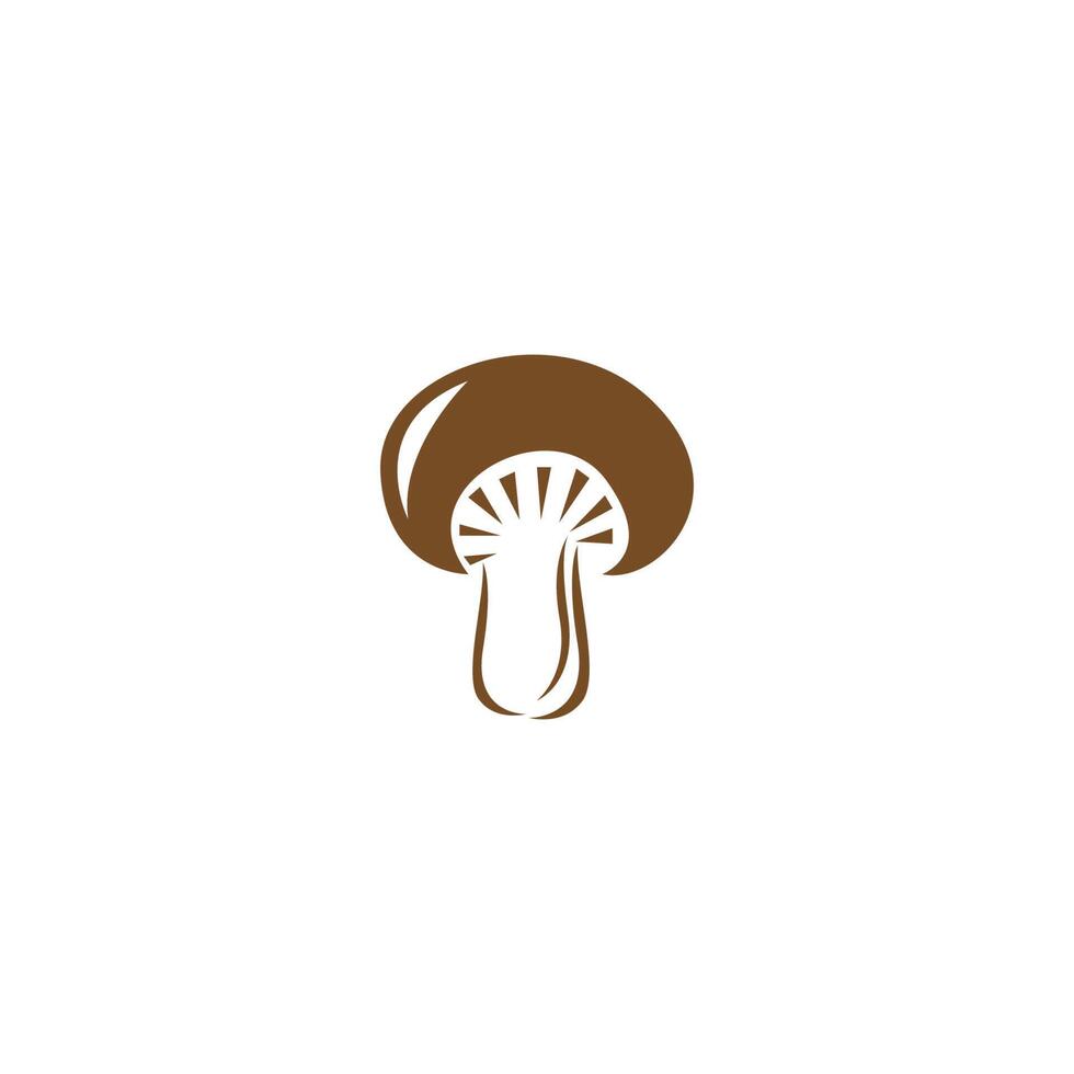 vector de diseño de logotipo de icono de hongo