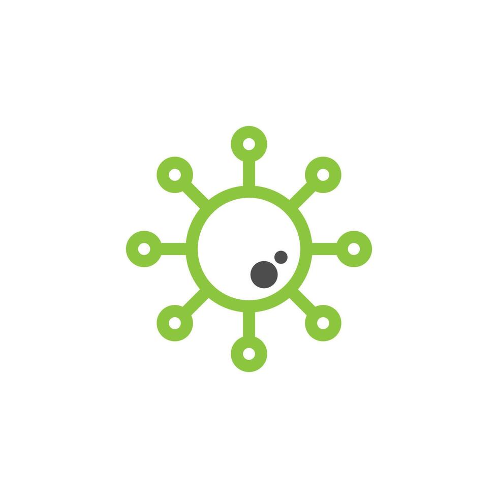 Bacterial Probiotic icon vector flat design