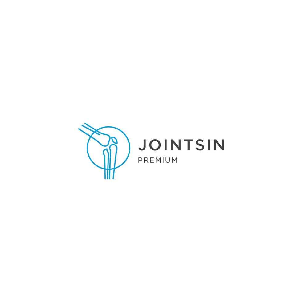 Knee icon logo vector design template. Knee joint icon vector on white isolated background