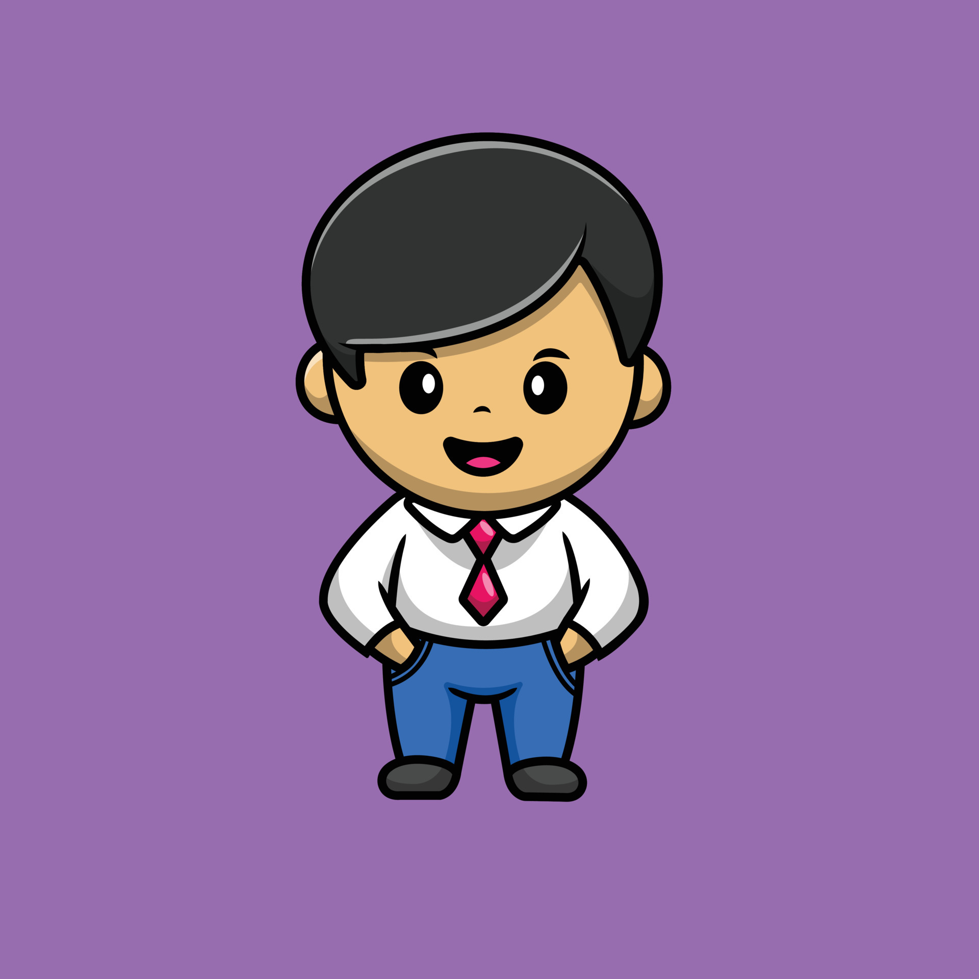 Premium Vector  Cartoon illustration of a businessman being