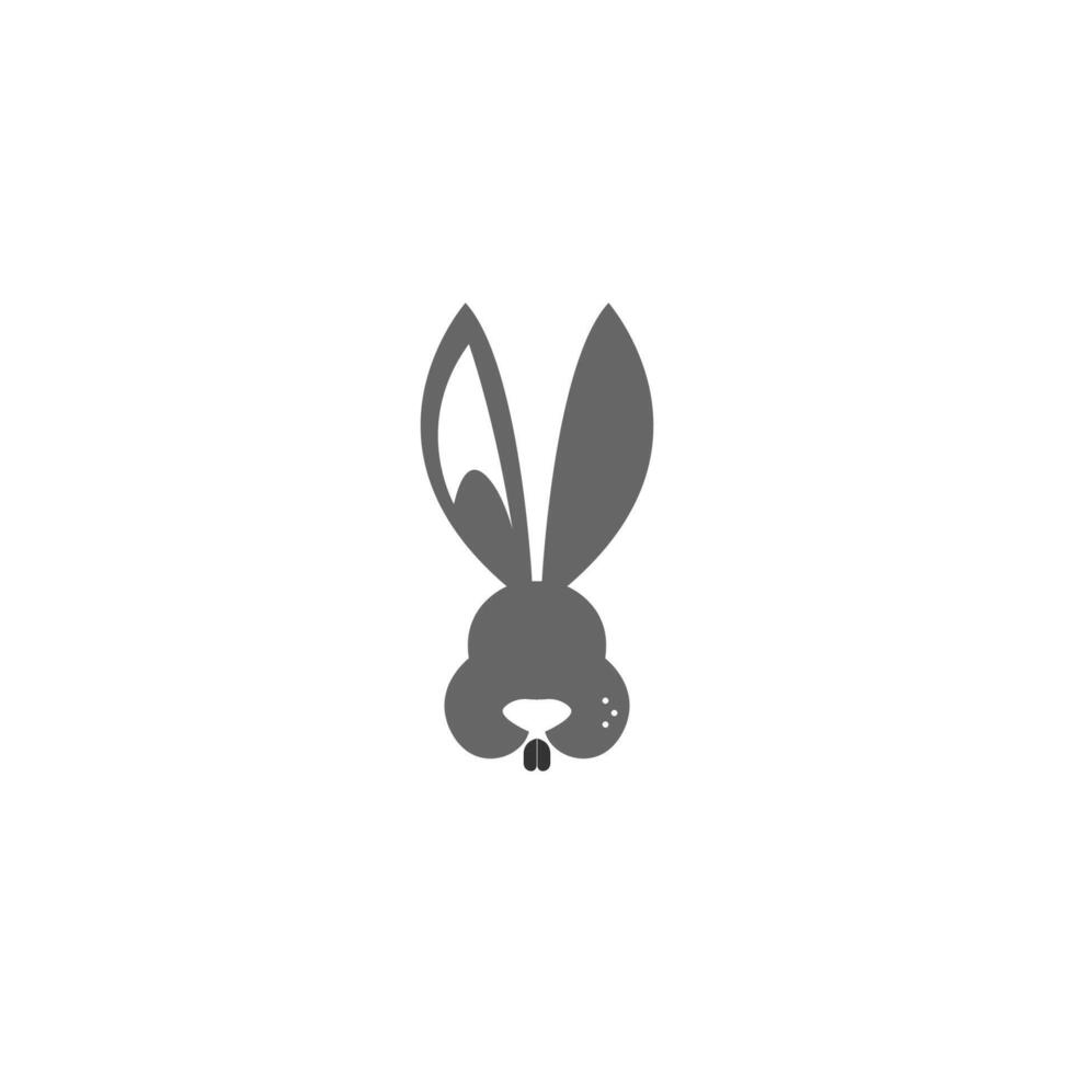 plantilla de vector de diseño de icono de logotipo de conejo